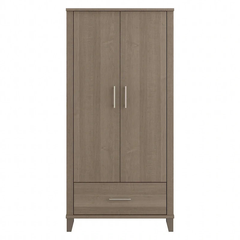 Tall Entryway Cabinet with Doors and Drawer