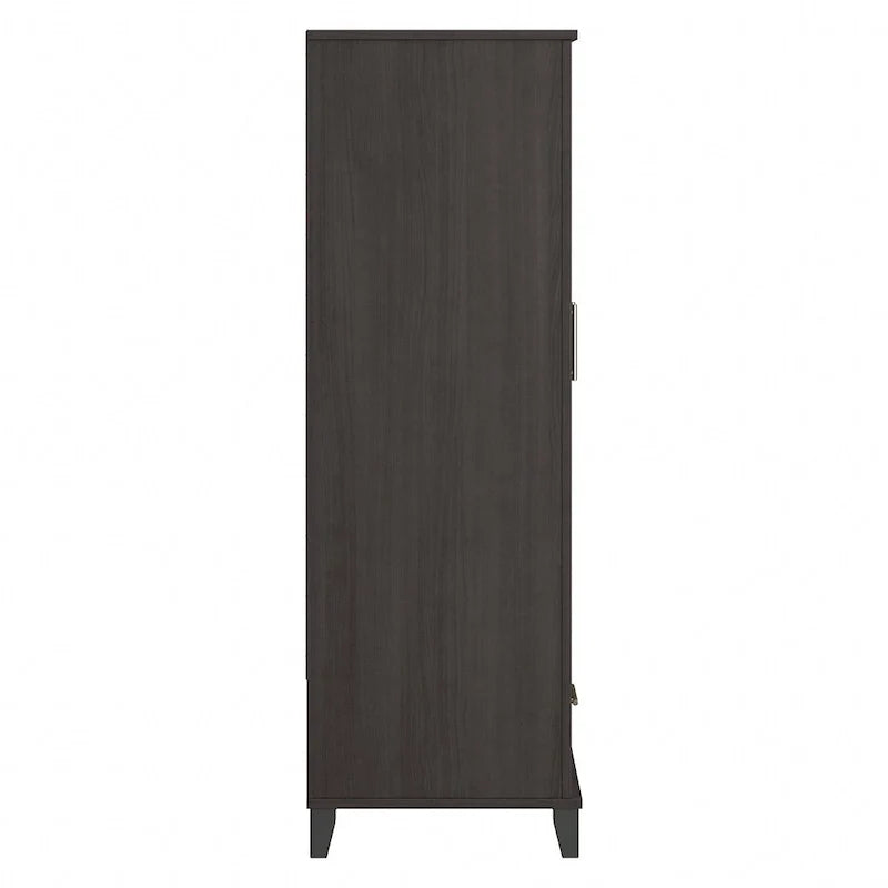 Tall Entryway Cabinet with Doors and Drawer