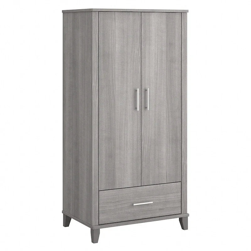 Tall Entryway Cabinet with Doors and Drawer