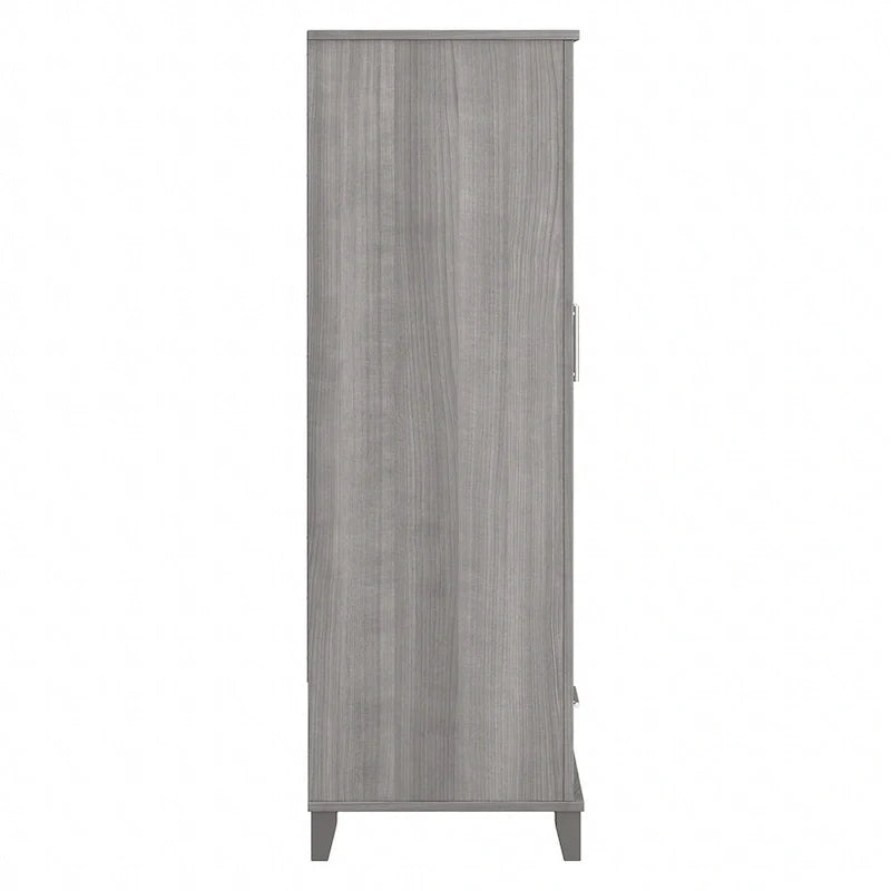 Tall Entryway Cabinet with Doors and Drawer