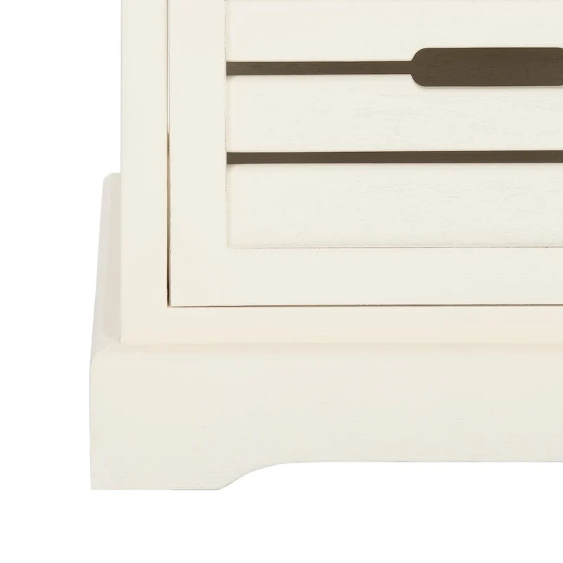 Armario de almacenamiento color crema con 5 cajones - 16.5 x 12.6 x 46.5 - 17Wx13Dx47H
