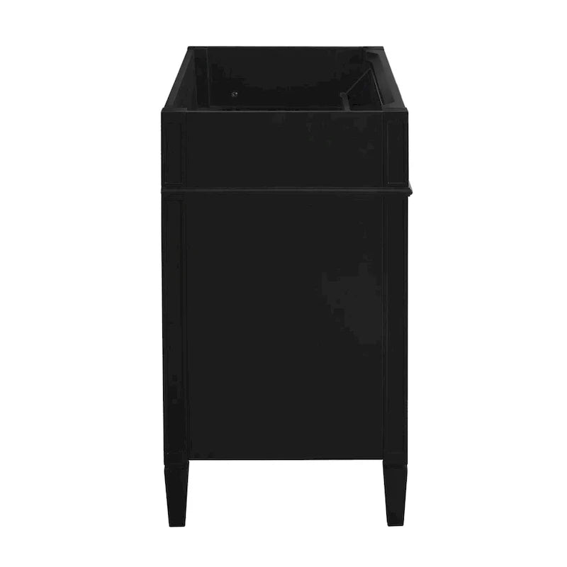 Meuble-lavabo de 36 pouces sans dessus ni lavabo, meuble de rangement moderne pour salle de bains avec 2 tiroirs et un tiroir basculant, structure en bois massif
