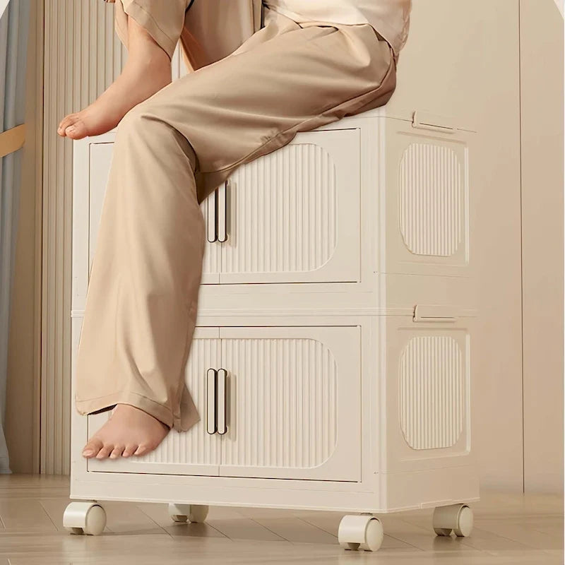 Mueble de almacenamiento plegable lateral ancho de 19.69