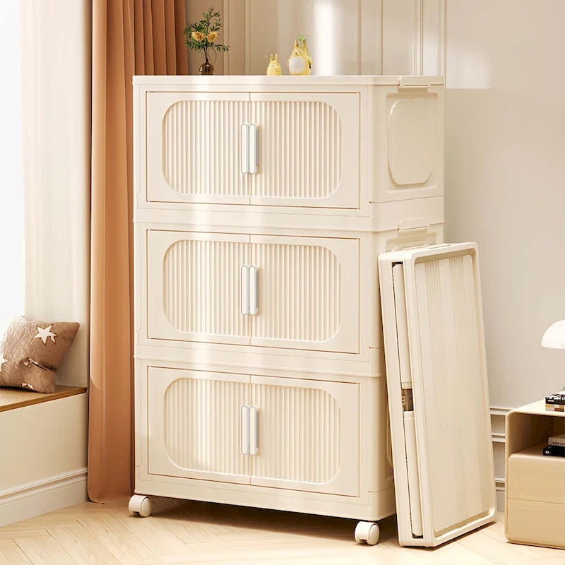 19.69 Side Wide Folding Storage Cabinet