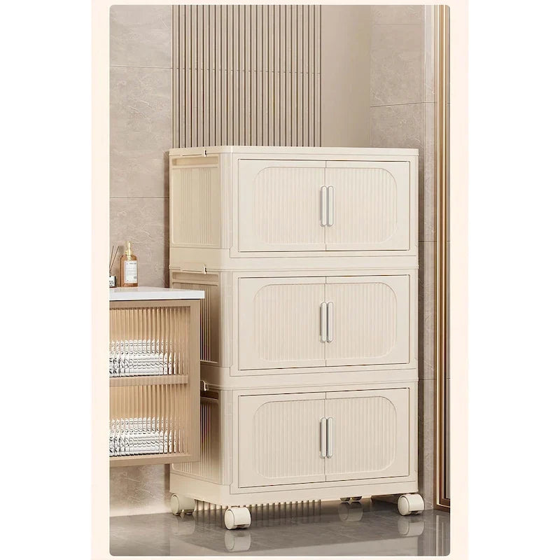 Mueble de almacenamiento plegable lateral ancho de 19.69