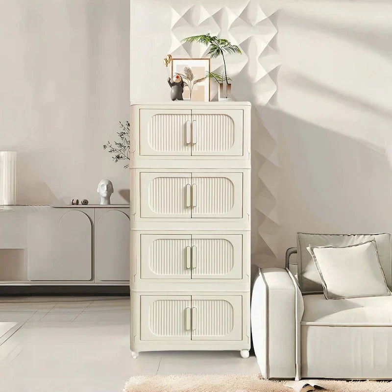 Mueble de almacenamiento plegable lateral ancho de 19.69