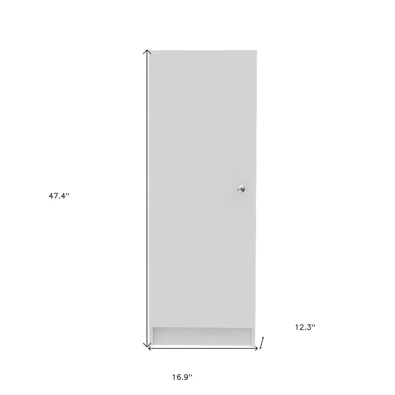 Garde-manger ou armoire de rangement en bois blanc de 47 pouces