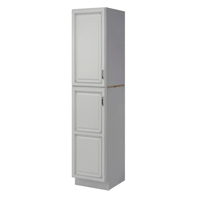 Wood Floor Standing Bathroom Linen Tower Top