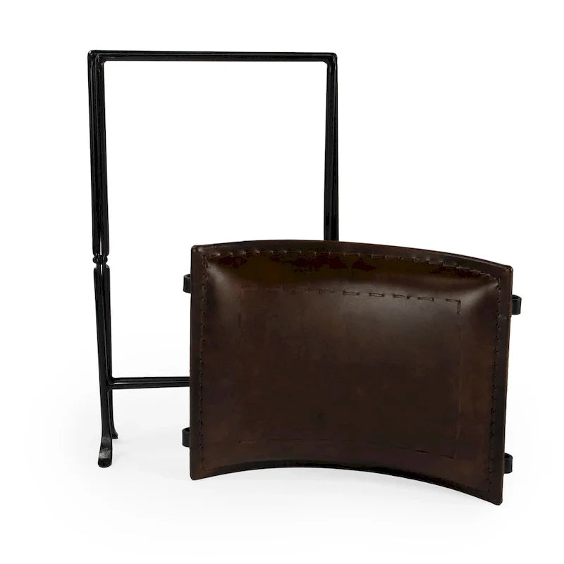 Tabourets d’appoint pliants en cuir, repose-pieds banc avec cadre métallique en X, pouf décoratif pour salon