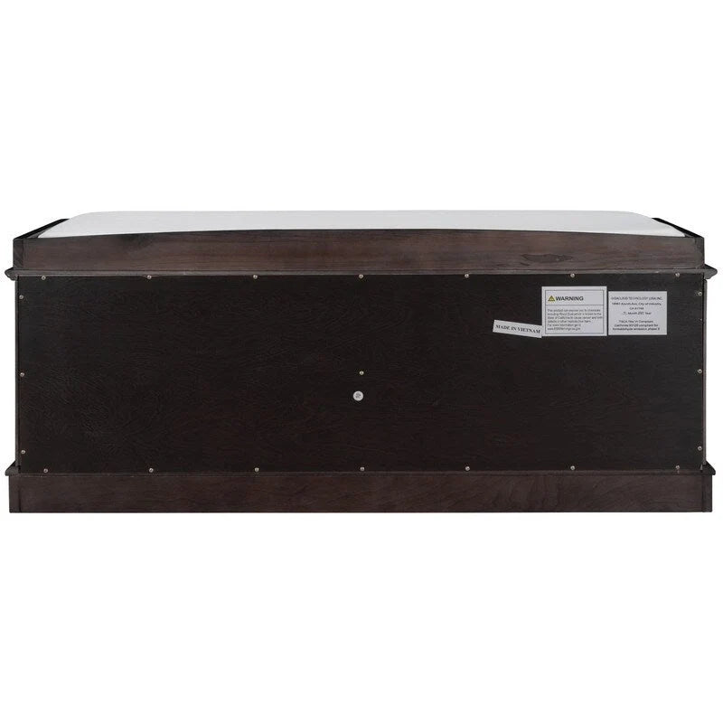 Entrance living room storage stool with removable mat and locker, 4 doors and adjustable shelves