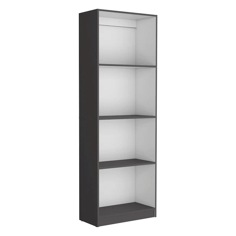 Tall 5-Shelf Wide Bookcase Set of 2