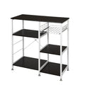 35.5 Kitchen Baker's Rack 3-Tier Microwave Stand Dark Brown