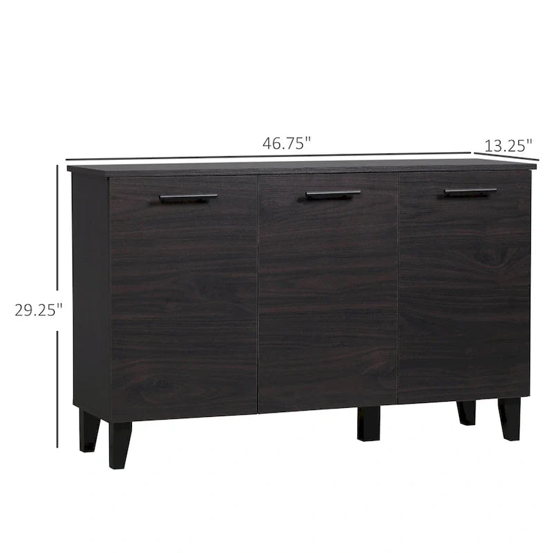 Buffet de cuisine avec étagère réglable, bar à café pour le salon et la salle à manger