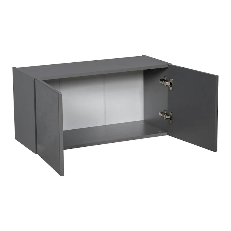 24 x 18 Wall Cabinet-Double Door-Grey