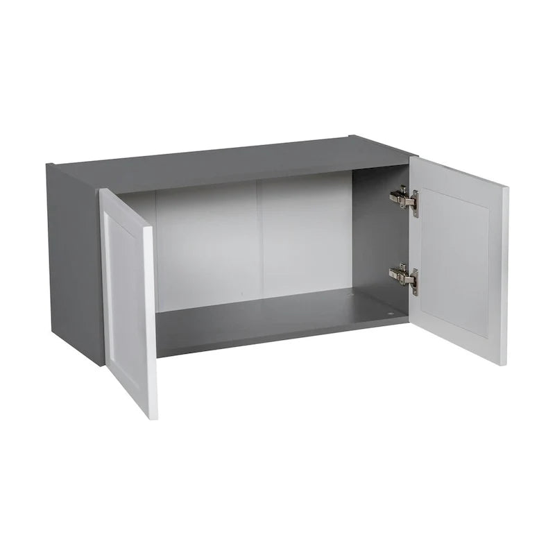 24 x 18 Wall Cabinet-Double Door-Grey