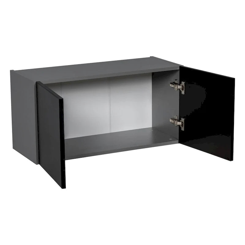 24 x 18 Wall Cabinet-Double Door-Grey