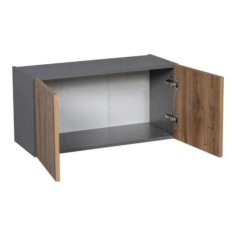 24 x 18 Wall Cabinet-Double Door-Grey