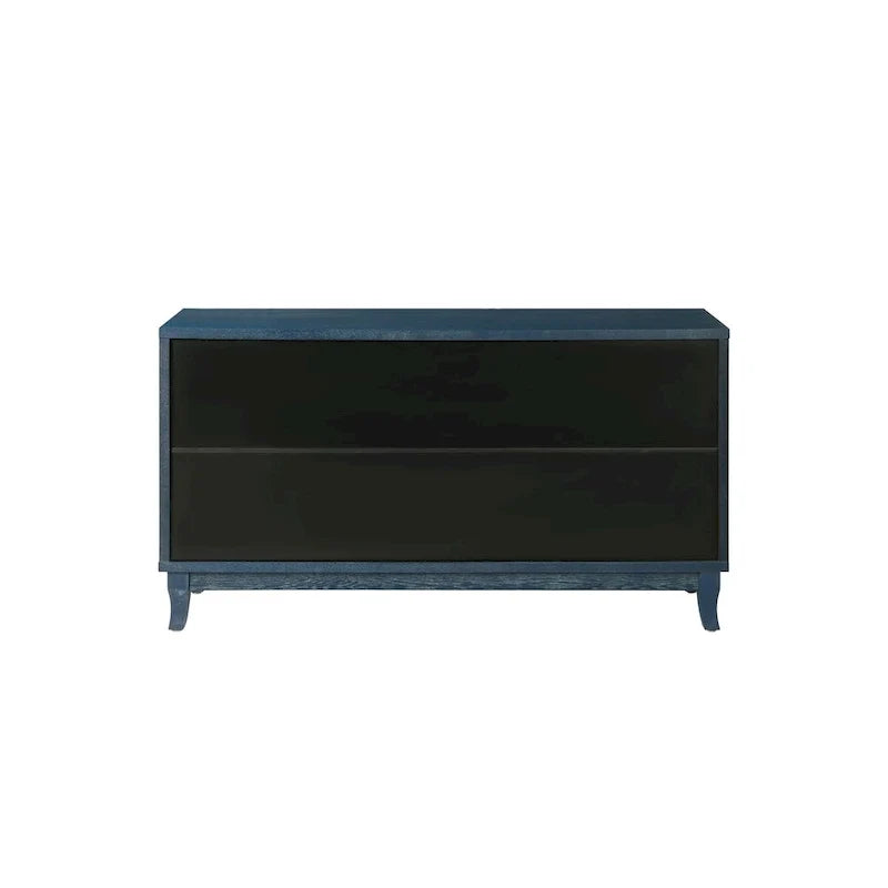 Buffet en rotin, meuble de rangement d’appoint avec 4 portes en rotin