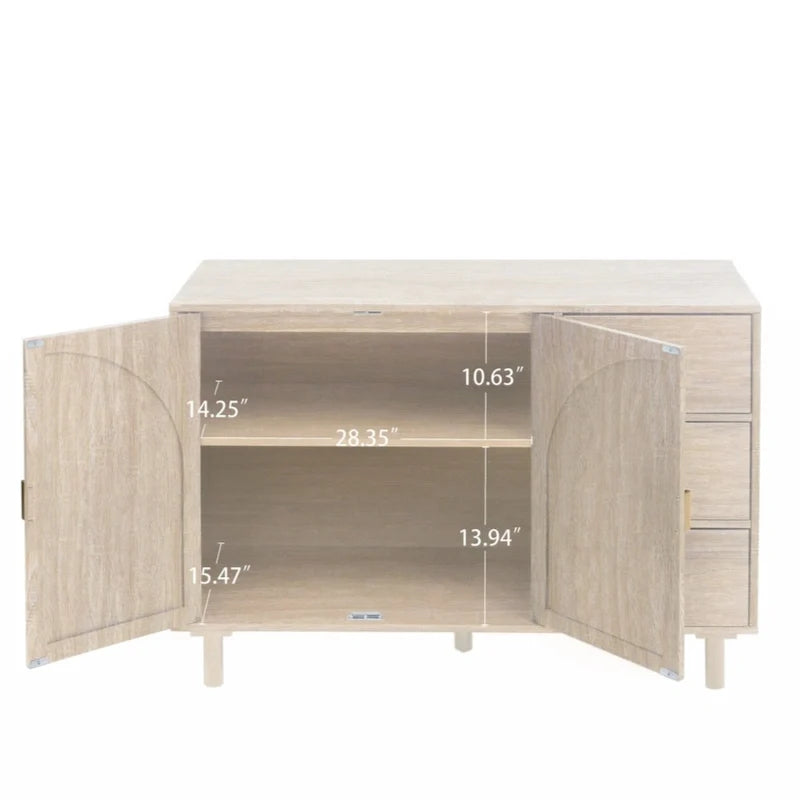 Armario de 2 puertas y 3 cajones, ideal para dormitorio o sala de estar