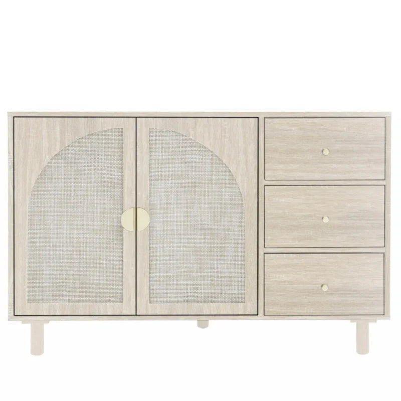 Armario de 2 puertas y 3 cajones, ideal para dormitorio o sala de estar