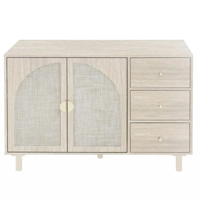 Armario de 2 puertas y 3 cajones, ideal para dormitorio o sala de estar