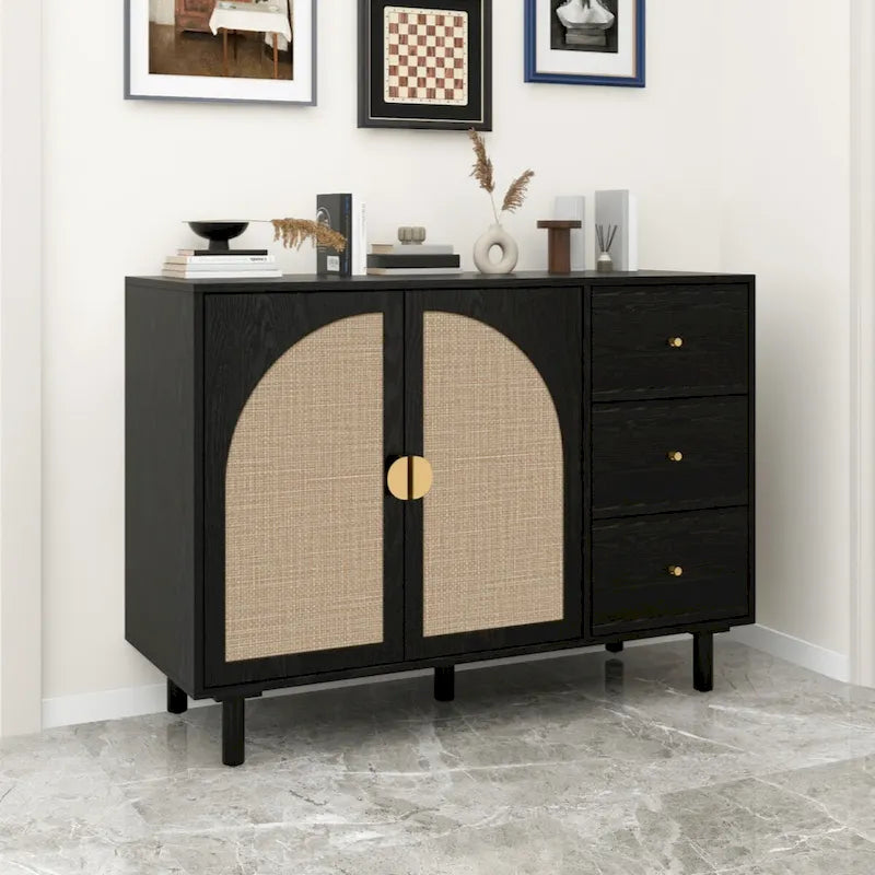 Armario de 2 puertas y 3 cajones, ideal para dormitorio o sala de estar
