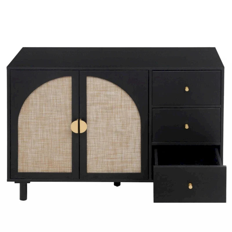 Armario de 2 puertas y 3 cajones, ideal para dormitorio o sala de estar