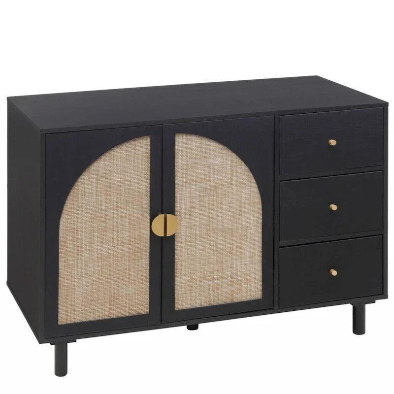 Armario de 2 puertas y 3 cajones, ideal para dormitorio o sala de estar