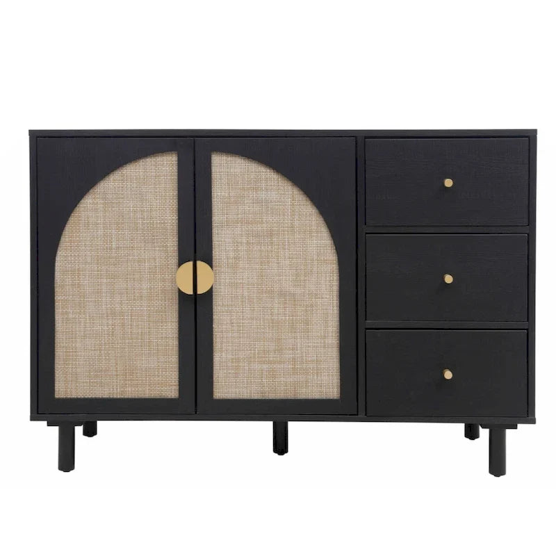 Armario de 2 puertas y 3 cajones, ideal para dormitorio o sala de estar
