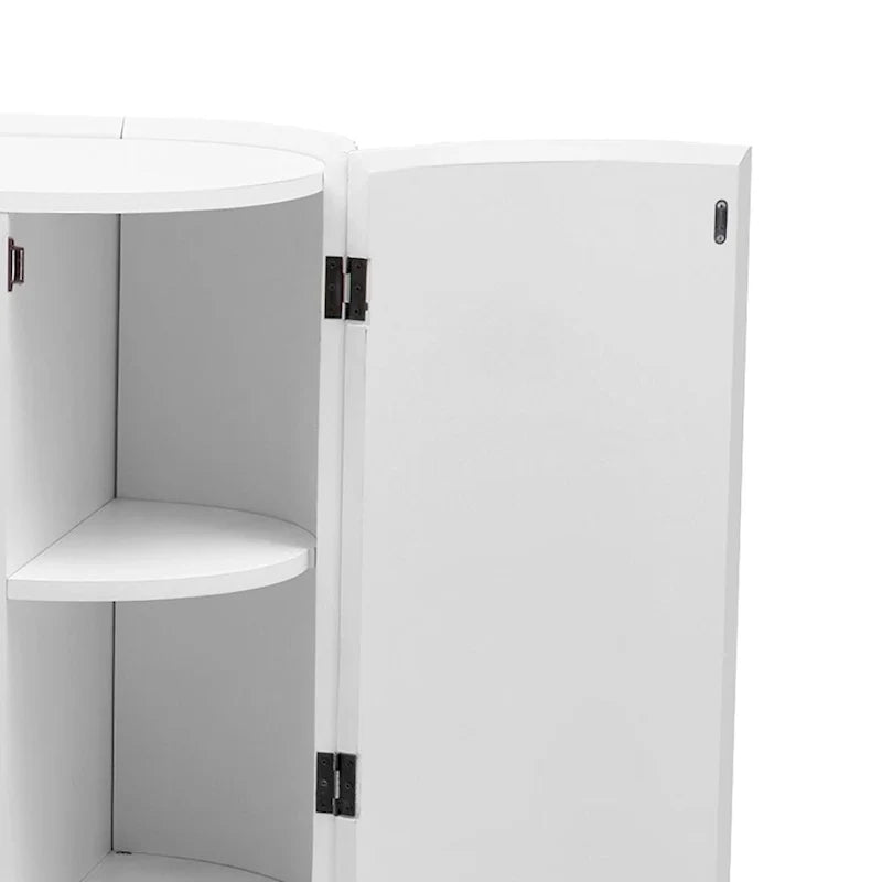 Aparador moderno y elegante de madera con puertas de rayas verticales