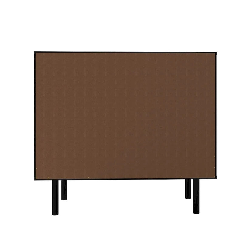 Herringbone Wooden Storage Sideboard Cabinet