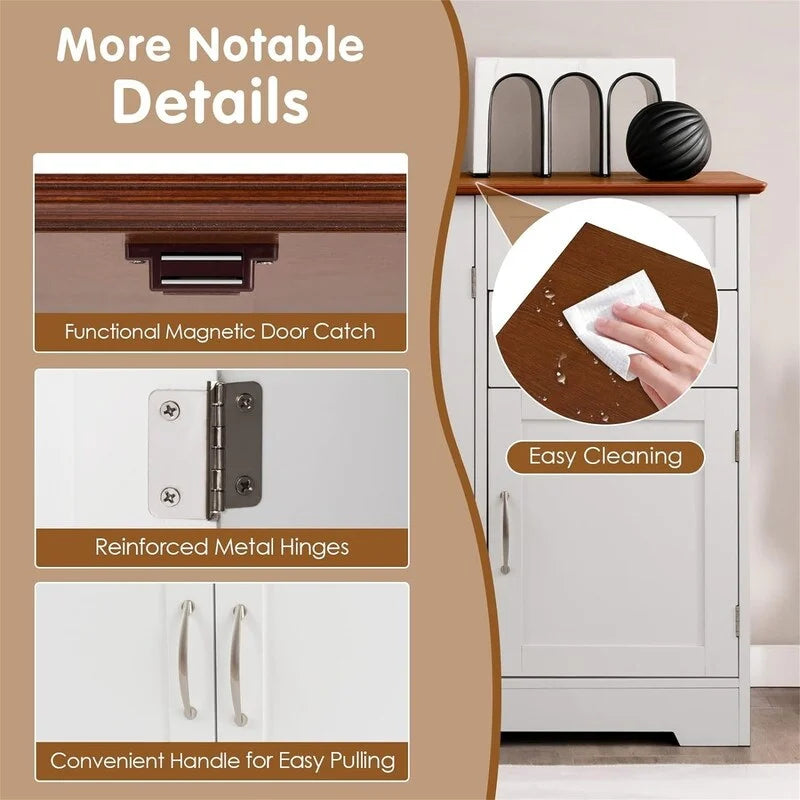 Kitchen Sideboard with Storage Cabinets & Drawers