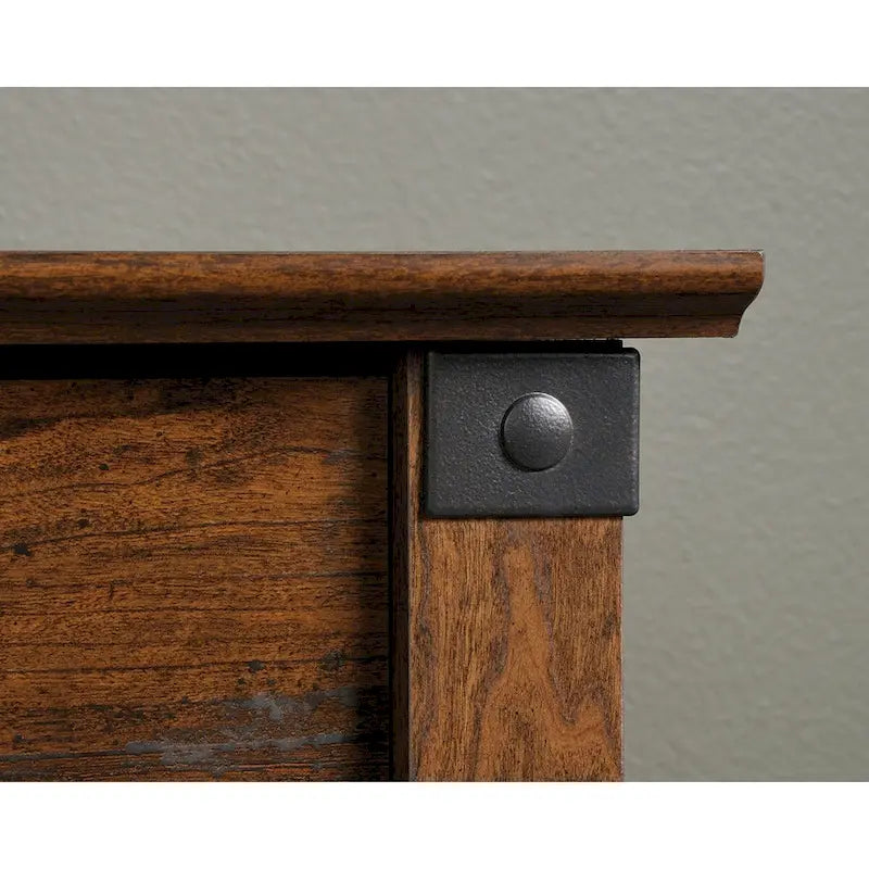 Rustic 4 Drawer Dresser, Wood Chest of Drawers, Lateral File Storage Cabinet