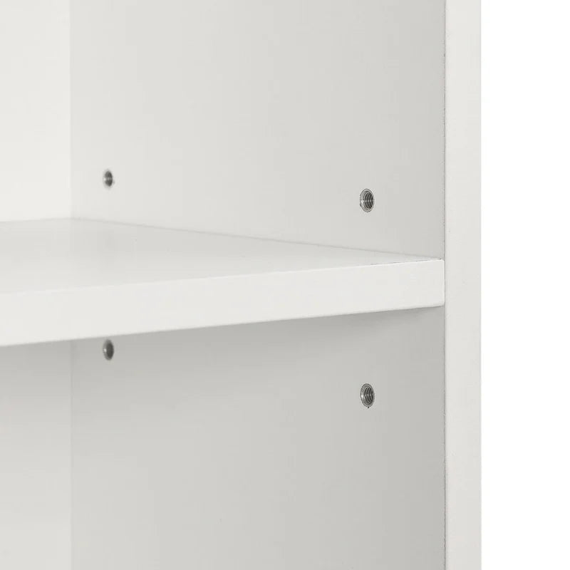 Estantería multimedia de 8 niveles, armario estrecho para guardar CD y DVD con estantes ajustables, librería alta y estrecha para exhibir libros