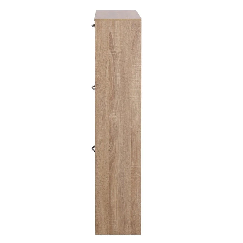 Zapatero con 3 cajones, organizador de madera para zapatos de 3 niveles para el recibidor