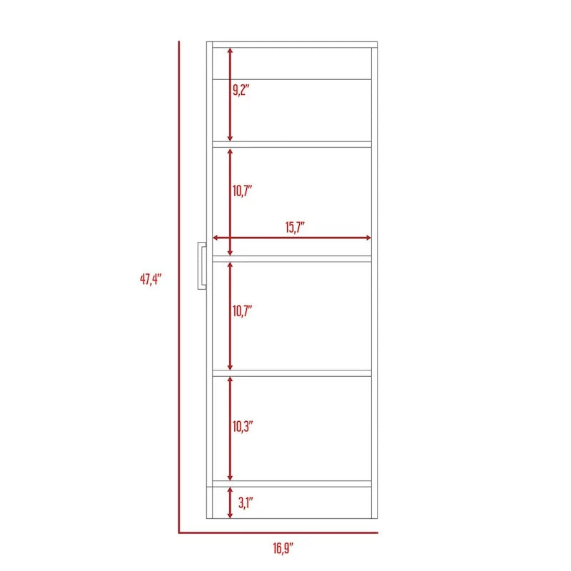 Gabinete rectangular de despensa y archivador para oficina en casa, escuela o gimnasio