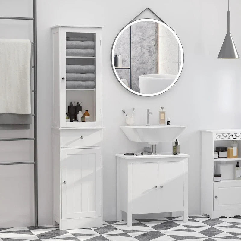 Armario de almacenamiento para baño, armario alto para baño
