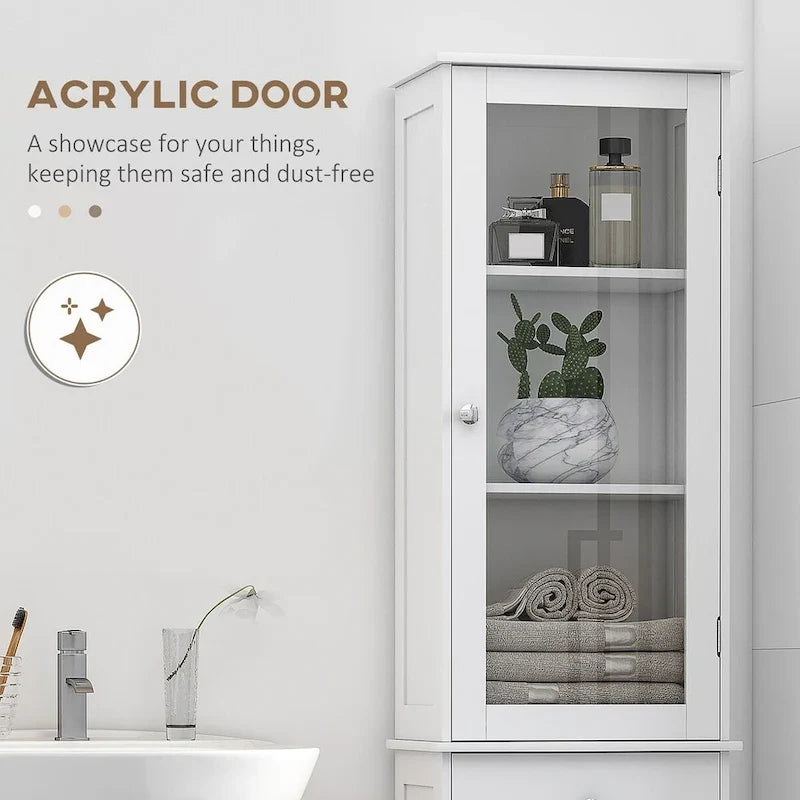 Armario de almacenamiento para baño, armario alto para baño