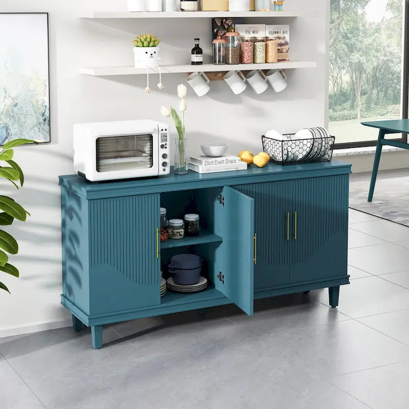 Living Room Large Size 4-Door Cabinet